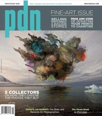 the cover of pdn fine art issue