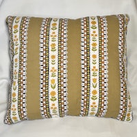 a pillow with a striped pattern on it