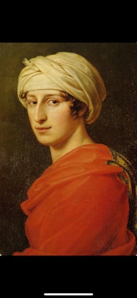 a painting of a woman wearing a turban