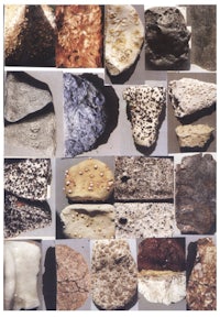 a collage of different types of rocks