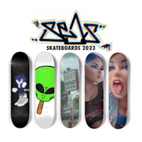 a group of skateboards with the words'skateboards 2022' on them