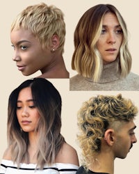 a collage of women with different hairstyles