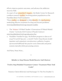 a document with the title of a treatment model