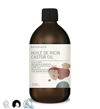 a bottle of hulle de ric ron castor 500ml