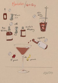 manhattan's red rooibos cocktail