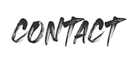 the word contact is written in black ink on a white background