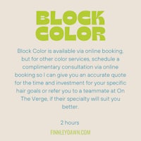 block color is available for online booking
