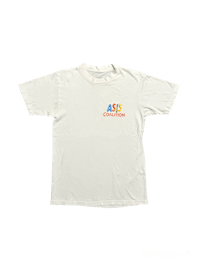a white t - shirt with the word art on it