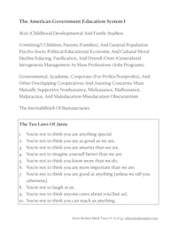 the american government education standards worksheet