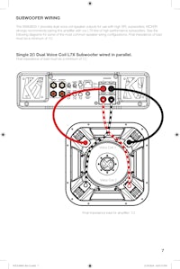 the wiring diagram for a subwoofer