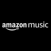the amazon music logo on a black background
