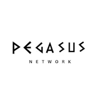pegasus network logo on a white background