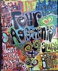 a poster with the words four assignments on it