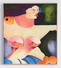 a painting of a woman with a large breast