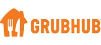 grubhub logo on a white background