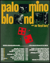 a poster for palomino blond with mr floyd lary