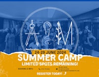 a poster for a summer camp