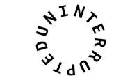 a black and white logo with the words'uninterrupted'in it