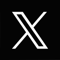 the x logo on a black background