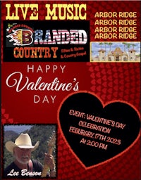 a flyer for a valentine's day concert