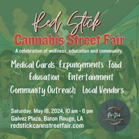 red stick cannabis street fair flyer