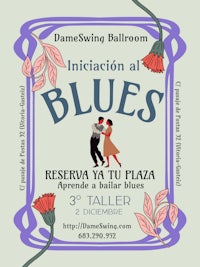 a poster for a blues concert