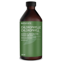 a bottle of chlorophyll