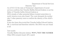 tennessee department of social services dna request form