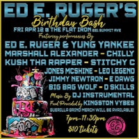 ed pug's birthday bash flyer