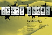 a poster with the words,'dix future stars' on it