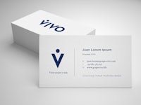 a business card with the word vivo on it