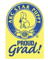akc star puppy proud grad sticker