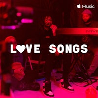 the cover of love songs with people sitting in front of a piano