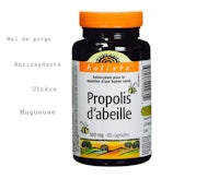 a bottle of propolis d'abelle