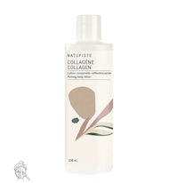 a bottle of collagen cleanser on a white background