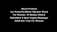 a black background with the words about the product powerful dilator wand for women