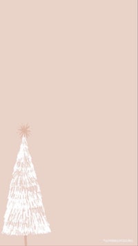 an image of a christmas tree on a beige background