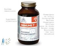 a bottle of immune 7 with a label on it