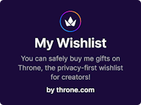 my wishlist you can safely buy gifts on throne the privacy, first wishlist for creators
