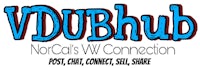 the logo for vdubhub no calls w connection