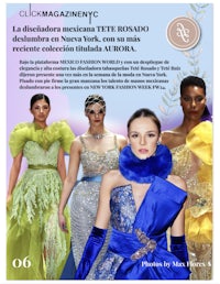 the cover of a fashion magazine in spanish