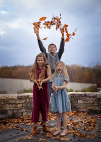 Fall, leaves, family, photo session, northern Virginia 