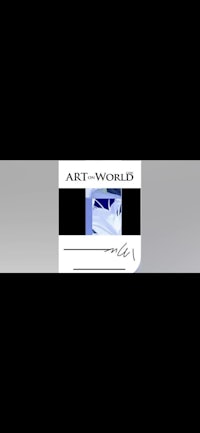 art world logo on a black background