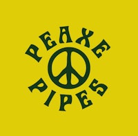 peace pipes logo on a yellow background