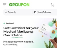 groupon medical marijuana card
