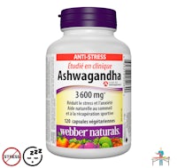 a bottle of anti-stress ashwagandha