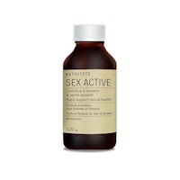a bottle of sex active on a white background