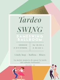 a flyer for tardo swing dancing club