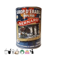 a can of bernard with a label on it