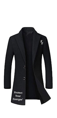 a black blazer with the words protect europe on it